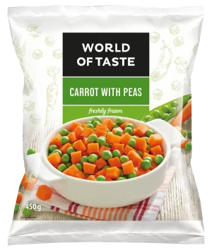 Mix de morcovi cu mazăre verde