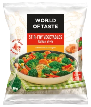 Legume prăjite în stil italian cu broccoli și dovlecel